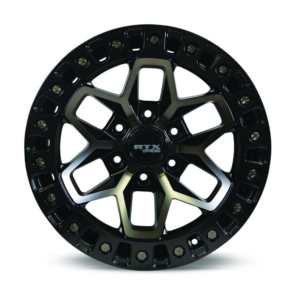 Alloy Wheel, Zion 17x9 5x127 ET-15 CB71.5 Satin Black Tinted Bronze